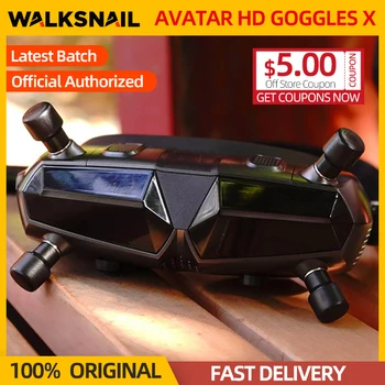 Оригинални слънчеви Очила Walksnail Avatar HD зареден очила X OLED Екрана 1920*1080P 1080/100fps FOV50 ° HDMI Вграден Жироскоп За RC FPV Безпилотен автомобил