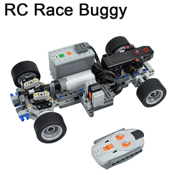 MOC Технически градивните елементи на Състезателен Автомобил С Дистанционно Управление Electric RC Кола Функция Захранване на Мотора резервни Части За Детски Подаръци Leduo