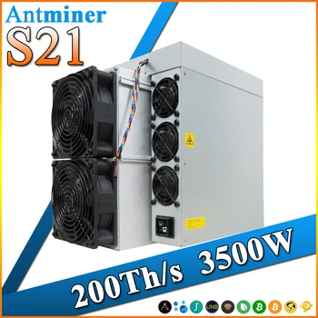 Нов Antminer S21, 200T 3500W БТК/BCH/BSV Миньор, Доставка на DHL от Хонг конг