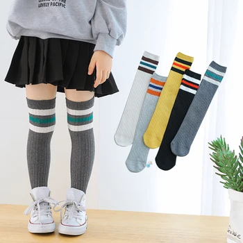 42 см, Детски Чорапогащи, Пролетно-Есенни Високи Чорапи От Чист Памук За Момичетата със Средна Дължина, Детски Коленете, Дълги Чорапи, Бебешки Чорапи