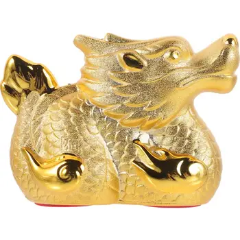 Прасенце Зодиака дракон-подарък в Годината на Дракона, Керамична касичка с дракон, декорация във формата на статуи дракон