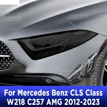Защитно Фолио За Автомобилни Фарове Задна Светлина Опушен-Черен Стикер За Mercedes Benz CLS Class W218 C257 AMG 2012-2023 Аксесоари
