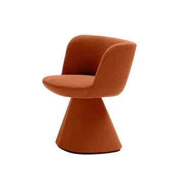 минималистичен дизайнерски стол за хранене от въртящи тъкан, стол за преговори в ресторанта на хотела, стол за приемане на гости