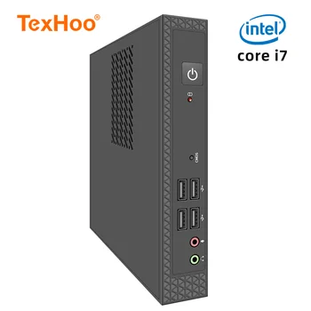 TexHoo Mini PC Компютър с Intel Core i7 процесор i5 Processador ITX Windows 10 Pro Тънък клиент Industry COM SSD Bluetooth, WIFI Чисто Нов