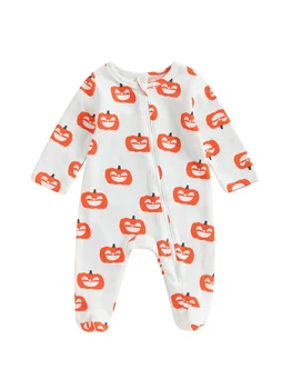 Сладък и уютен гащеризон с качулка с домашен любимец принтом и закопчаване на копчета за бебета - Очарователен детски дрехи за момчета и момичета