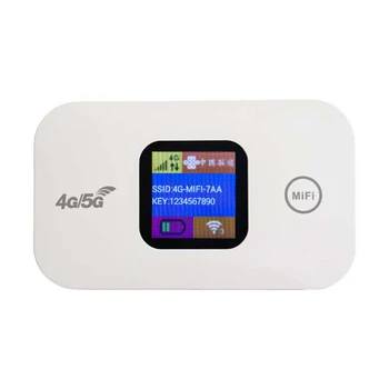4G LTE Мини-точка за достъп на открито 150 Mbps Мини-4G рутер Слот за sim-карти Джобно мрежово устройство Точка за достъп 2100 mah Цветен led дисплей