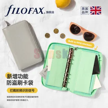 Персонален компактен органайзер Filofax Saffiano джоб с пълна функционалност на чантата, място за телефон, офис консумативи