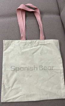 Дългогодишна пазарска чанта Spanish bear от екологично чист плат