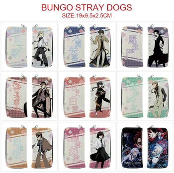 Портфейл с логото на аниме Bungo Stray Dogs За момчета и момичета, портфейл за кредитни карти, госпожа чантата си за дреболии, Нов дълъг портфейл с цип