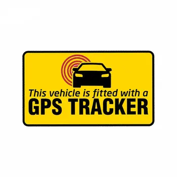110 мм * 63 мм GPS Тракер е Оборудван със Система за Сигурност Предупреждение За Сигурност Vinyl Стикер Стикер на Автомобила Етикети Прозорец