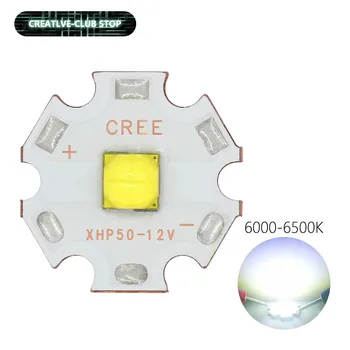 1 Бр 18 W 12 1.5 И мед 5050 студен бял цвят с висока мощност на излъчване на led диод Оригинален Cree XHP50.2 led крушка за фенерче untuk направи си САМ