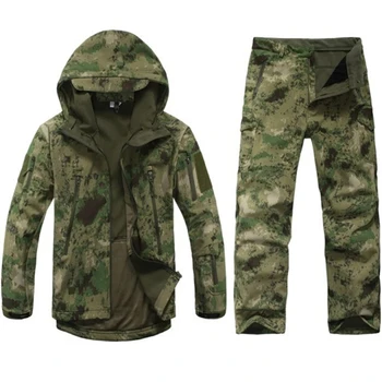 Тактическа руното яке soft shell, мъжка проститутка, водоустойчив камуфляжная ловно облекло, камуфляжные армейските военни якета, спортни палта