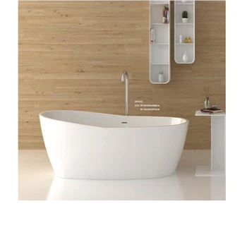 1600x800x680 мм Баня Овална Акрилна вана от стъклопласт и смола Отделно Стоящи Безпроблемна вана за къпане 6037