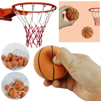 еластичен мини-баскетбол Гумена Кухи еластична топка с височина 6 см, Мек Высокоэластичный Декомпрессионный топката, Семейни игри за родители и деца