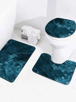 Печат гъба с ефект на паметта, противоскользящий водопоглощающий тоалетка набор от три парчета