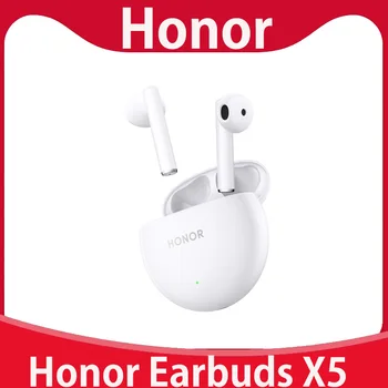 Оригинални слушалки Honor накрайници за уши X5 TWS Безжични Слушалки Bluetooth 5.2 Свързване с две устройства С Шумопотискане Повикване 27 Часа