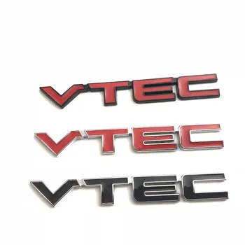 5X Метална Автомобили Стикер VTEC Емблемата на Иконата Стикер Стикер за Honda Accord CRV FIT CIVIC Crosstour SPIRIOR CITY CRIDER JADE the ODYSSEY