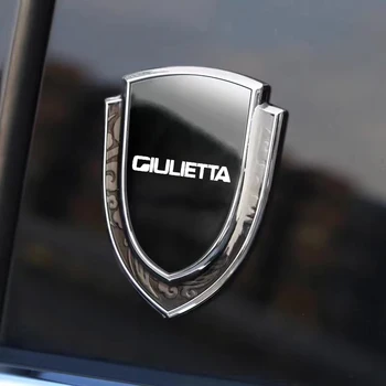 Стикер с логото на ребрата купето на автомобила, щит за стайлинг на автомобили, емблема, икона на стикер на прозореца на колата за автомобилни аксесоари giulietta