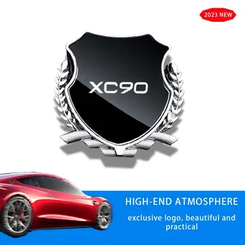 Знак за Промяна Отстрани на Колата Триъгълна Метален Стикер САМ За Volvo XC90, S60, XC60, XC70 XC40 V60 V40 R 2020 Аксесоари Лого 2023