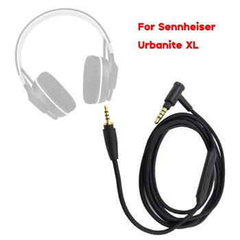 Подмяна на кабел за слушалки Удлинительный кабел слушалки в оплетке с вградени регулатори на силата на звука за слушалки Sennheiser Urbanite XL В наличност