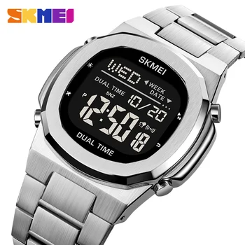 SKMEI Оригиналната марка Цифрови Спорт часовници Мъжки Таймер за обратно отброяване Хроно Алармен часовник със задно осветяване Водоустойчив Часовник reloj hombre