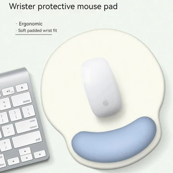 Силиконов подложка за мишка на китката, просто бизнес офис игра, текстилен подложка за мишка, силикон противоскользящий протектор за китката, подложка за офис бюрото