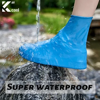 Водоустойчив бахилы, силиконови мини непромокаеми обувки, маратонки унисекс, протектор за дъждовния ден на улицата, за многократна употреба дъждовна калъф за обувки