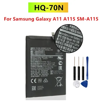 HQ-70N 4000 ма Взаимозаменяеми Батерия За Samsung Galaxy A11 A115 SM-A115 Батерии за мобилни телефони + Инструменти