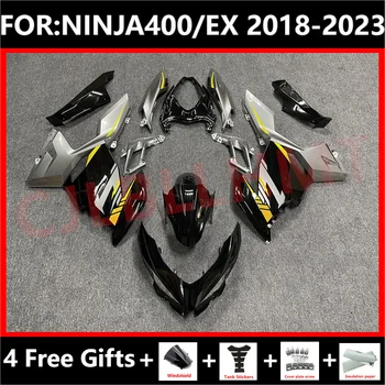 Мотоциклет Целия Комплект Обтекателей подходящ За Ninja400 EX400 EX Ninja 400 2018 2019 2020 2021 2022 2023 обтекател на Купето черен сребрист