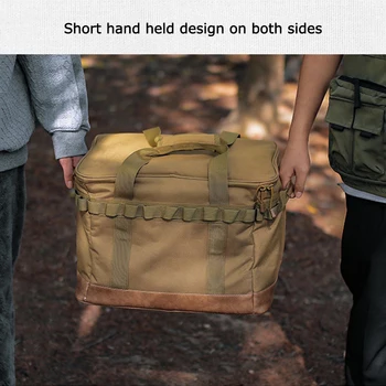Чанта за съхранение на къмпинг Голям капацитет Чанта за съхранение на пикник на открито Водоустойчива чанта за съдове богат на функции за туристически походи