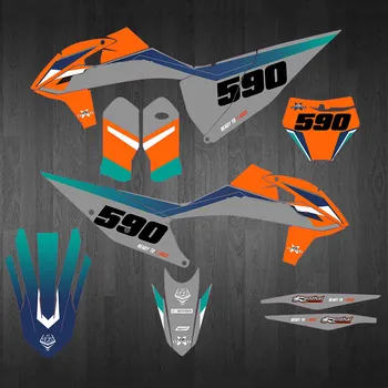 6 стилове на Потребителски Етикети Графичен комплект ваденки за KTM EXC EXCF 2020 2021 2022 2023 125-350-500 За KTM SX SXF XC XCF 2019-2021