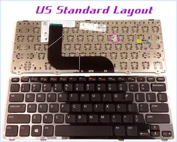 Новата клавиатура с американската подредбата за лаптоп Dell Inspiron 14Z-5423 14z (5423) 1618L 14Z 5423 (13Z) 5323 13Z-5323 13Z 5323 с рамка