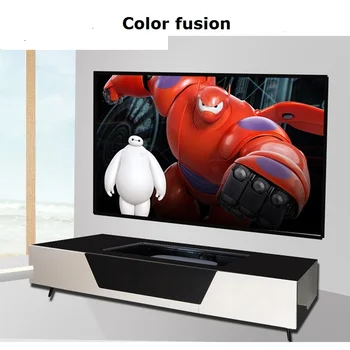 Шкаф за телевизор е с led подсветка 240x49x50 см, Здрав, модерен и практичен мебели за телевизор за хола география