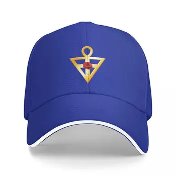 Бейзболна шапка с емблемата на Ордена на Розенкройцерите, маркови мъжки шапки, реколта мъжка шапка, дамски шапка.