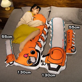 Аниме човек-резачка възглавница за по-дълъг сън cosplay подпори Pochita плюшени играчки стоп-моушън възглавница