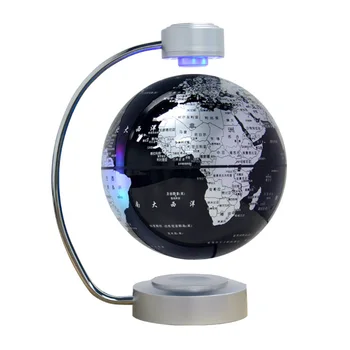 8-инчов глобус за магнитна висулка, самовращающиеся карта на света, на английски левитирующий глобус, левитационная магнитна плаващ карта, география учебна Deco