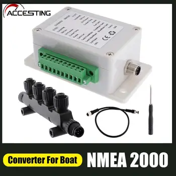 Конвертор NMEA 2000 Преобразувател на Сигнала до 18 сензори в NMEA2000 Водоустойчив IP67 За Лодки Yacht Водоустойчив 9-32 vdc
