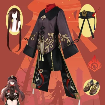Обувки за cosplay Genshin Impact Hutao, униформи в китайски стил, костюми за Хелоуин, за жени, играта Hu Tao