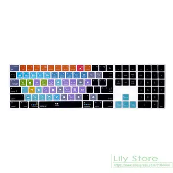 Кожен калъф Ableton Live Keyboard Shortcuts за Apple Magic Keyboard с цифрова клавиатура A1843 MQ052LL / A Издаден през 2017 г.