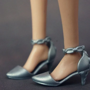 25 стилове Дължина на стъпалото куклен обувки 1/6 см стоп-моушън обувки, Обувки на висок ток Пластмасов модни дамски стоп-моушън обувки и Аксесоари за кукли