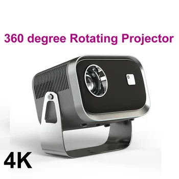 Проектор SZBOX, въртящи се на 360 градуса, поддържа декодиране на 4K за видео проектор за домашно кино