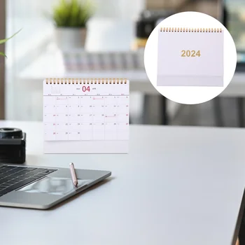 Настолен календар за бележки, офис настолен декор, desk 2024 Хартия за ежедневна употреба месечно