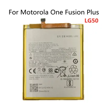 Нова Батерия на Телефона LG50 с капацитет 5000 mah За Motorola MOTO One Fusion Plus / One Fusion + Резервни Батерии Bateria 