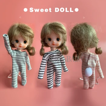 Пижами за кукольной дрехи Obitsu11, гащеризон BJD, подходящ за аксесоари за кукольной дрехи Ob11, Molly, 1 / 12BJD