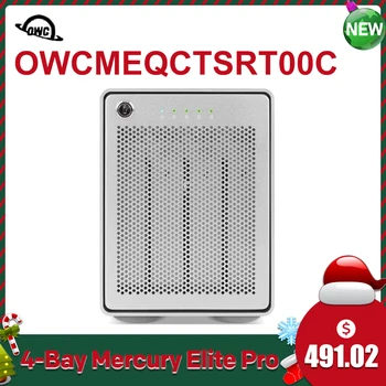 Облачное хранилище на OWC Mercury Elite Pro Quad с 4 въздушни камери, NAS, USB 3.1 Gen 2 Type-C в RAID-корпус (RAID 0, 1, 0 + 1, 4 и 5) OWCMEQCTSRT00C