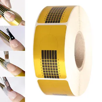 500шт Употреба на лентата за изграждане на ноктите е самоклеящуюся основа, подходящ за изграждане на нокти, акрил или UV-гел