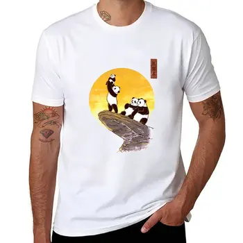 Нова тениска The Panda King, бързосъхнеща риза, летни дрехи, тениски, графични тениски, графични тениски, мъжки тениски