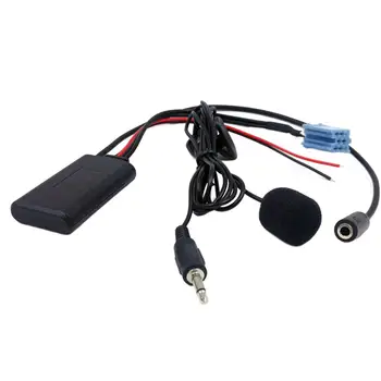 Bluetooth 5,0 Кабел AUX in с Микрофон с 3.5 мм Аудио 8Pin ISO Адаптер за Радио Blaupunkt за Volkswagen за Becker за Bora за Audi
