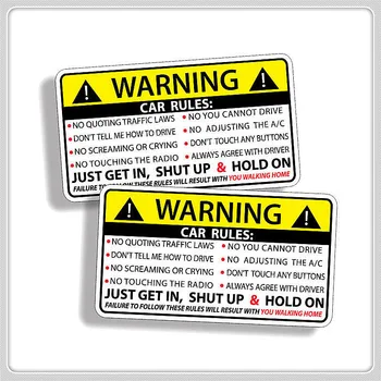 10x6 см Правила, Предупреждение За Безопасността на превозното средство на Стикер PVC Auto Стикер за opel Chevrolet Vauxhall astra h j insignia g vectra c mokka zafira
