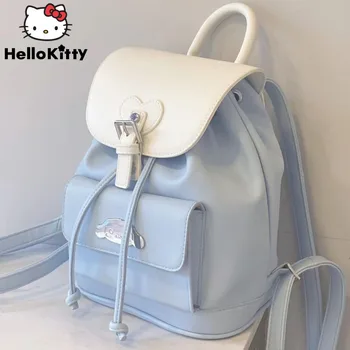 Раница Sanrio Cinnamon Y2K Cream 2023 за момичета Нов студентски училище раница, чанта Hello kitty Чанта през рамо